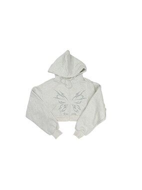 Outcast Nya Cropped Hoodie in Grey